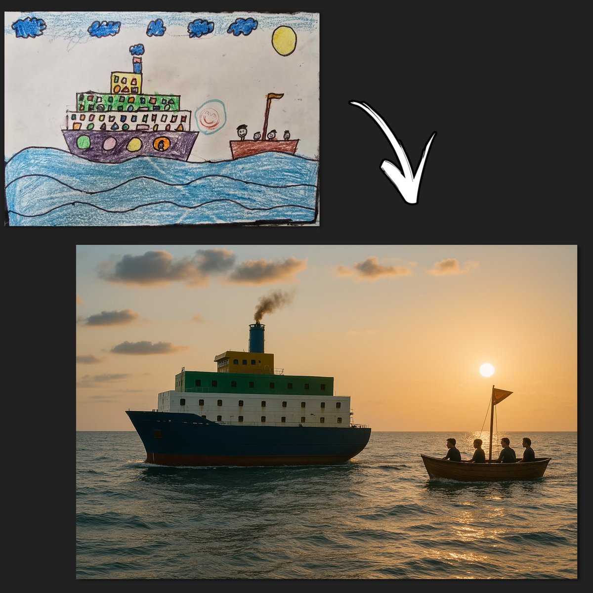 Turn drawings into stunning photographs